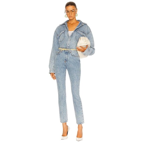 WARDROBE.NYC Denim Jeans in Blue 27 New Womens Ankle Pants - Picture 4 of 15